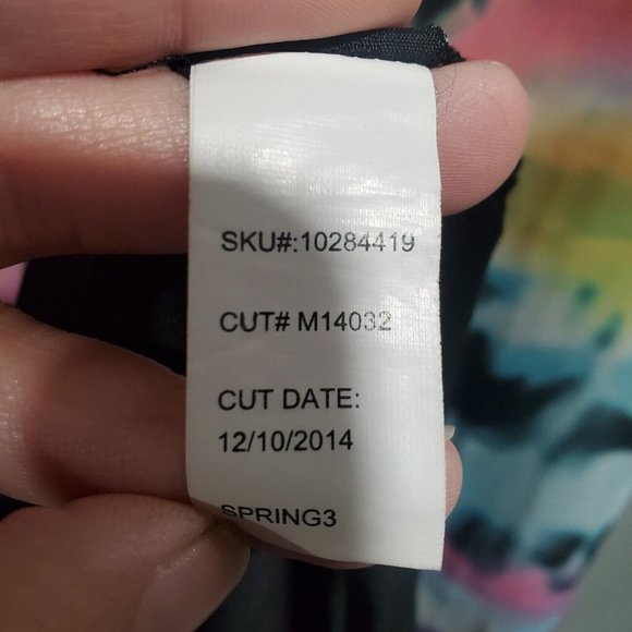 Torrid Plus Size Women's Rainbow Tie-Dye Sleeveless Maxi Dress Chiffon Size 20 - Picture 6 of 16